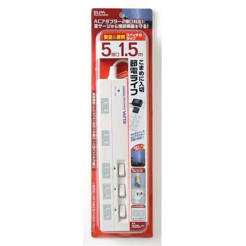 耐雷サージ付マルチタップ　５Ｐ１．５Ｍ