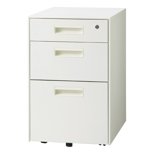 サイドキャビネット3段 AS-F046SC-3 WH