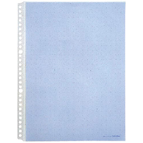 カラーベースポケット　Ａ４縦　３０穴　青　１０枚