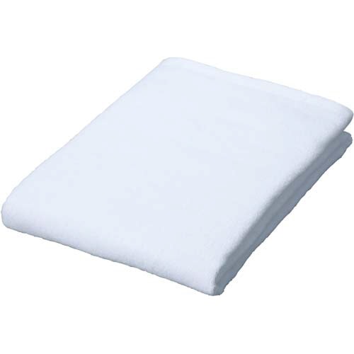 業務用スレン染め　大判バスタオル　ホワイト　１枚