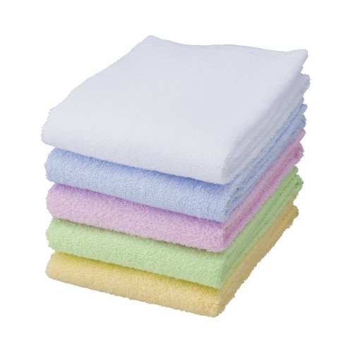 カラーフェイスタオル　５色アソート