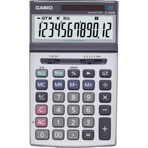 電卓　本格実務　ジャスト型　ＪＳ－２００Ｗ－Ｎ