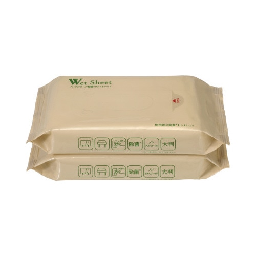 ノンアルコール除菌ウェットタオル大判　３０枚　２個