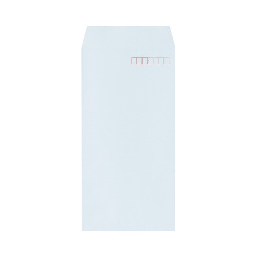 ソフトカラー封筒　長３　ブルー　１００枚入