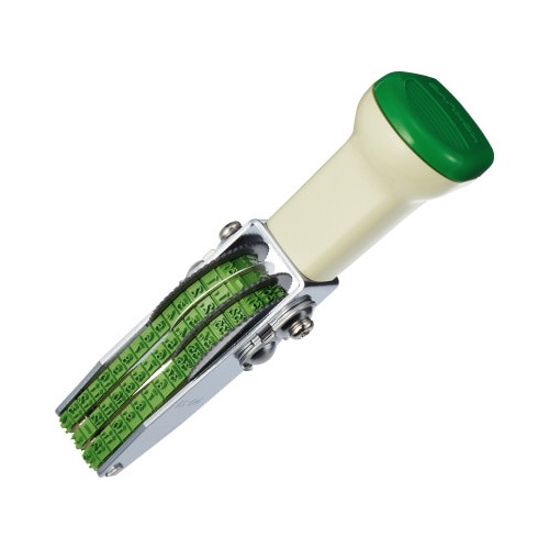 回転印　欧文日付６号３連　ゴシック体