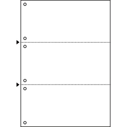 マルチプリンタ帳票　Ａ４　白紙３面６穴　１２００枚