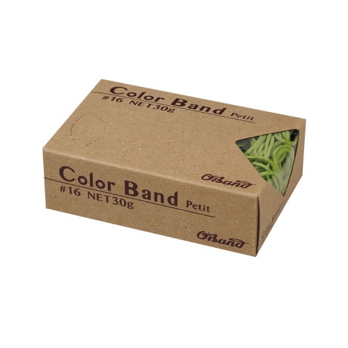 オーバンド　カラープチ３０ｇ箱ライトグリーン　５箱