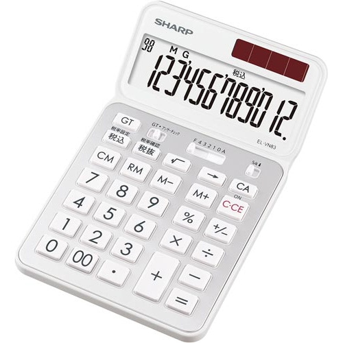 カラー・デザイン電卓　ＥＬ－ＶＮ８３－ＷＸ