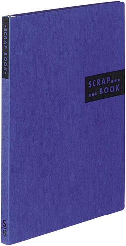 スクラップブックＳスパイラルとじ台紙４０枚青１０冊