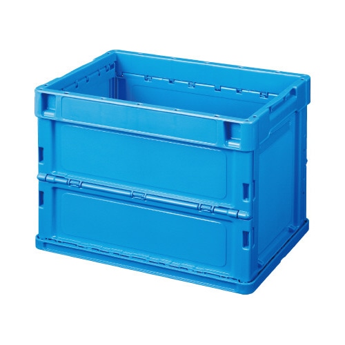 薄型軽量オリコン　２０Ｌ　フタなし　ブルー　１０個