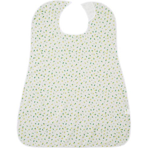 ＬＯｒ食事用エプロン　花柄イエロー