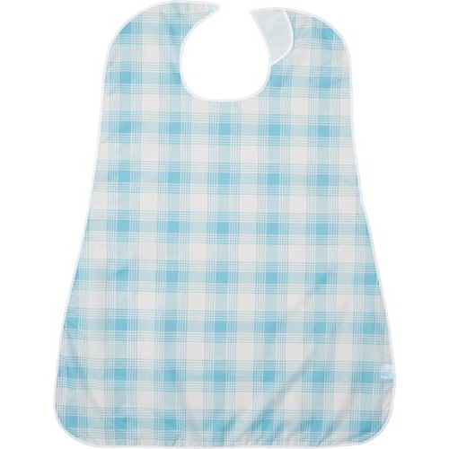 ＬＯｒ食事用エプロン　ブルーチェック