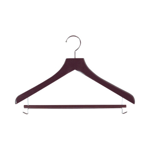 木製ハンガー　木と生活　スライド　ブラウン　５本