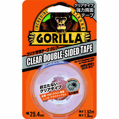 強力両面テープ　ゴリラ両面テープ　クリア