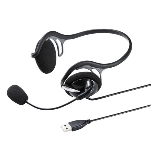 ＵＳＢヘッドセット　ＭＭ－ＨＳＵ０５ＢＫ