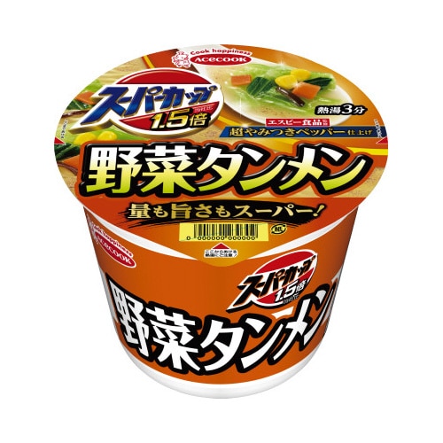 スーパーカップ１．５倍　野菜タンメン　１２個入※