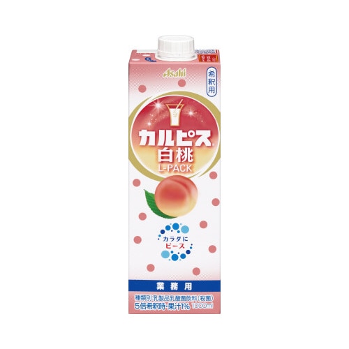 カルピス　白桃　Ｌパック　１０００ｍｌ　６本※