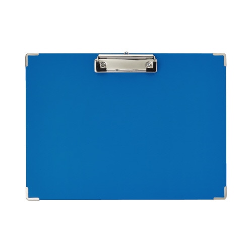 貼り表紙クリップボード　Ａ４横　ブルー