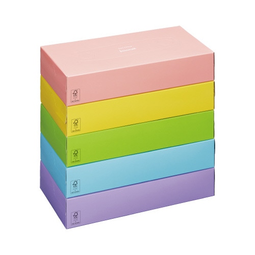 ＦＳＣ認証　ボックスティシュー５箱入×４