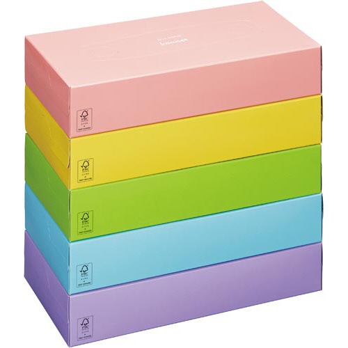 ＦＳＣ認証　ボックスティシュー×６０箱１－４梱