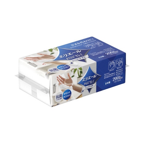 エリエール　Ｐｌｕｓ＋キレイハンドタオル　３０個