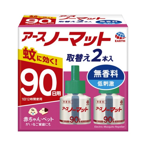 アースノーマット取替　９０日用　無香料　２本×５