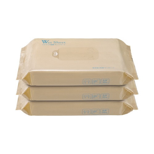 激落ちくん除菌ウェットシートレギュラー３個入×２４