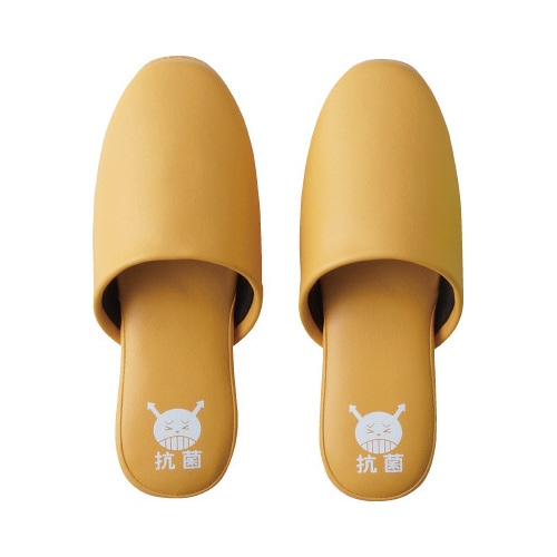 抗菌プリントスリッパ　オレンジ　１足