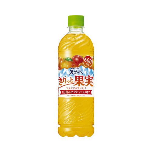 サントリー天然水オレンジ＆マンゴー６００ｍｌ２４本※