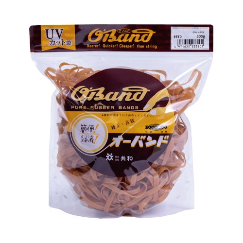 オーバンド　５００ｇ透明袋　＃４７０　アメ