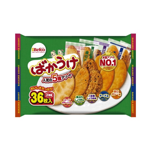 ばかうけアソート　３６枚入※