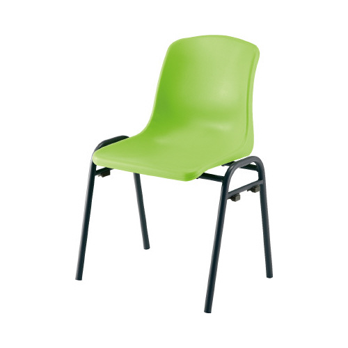 ＳＫ再生樹脂スタッキングチェアＬグリーン４脚セット