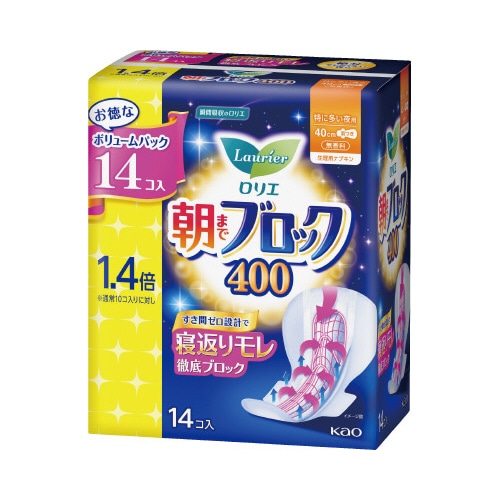 ロリエ朝までブロック４００　ＢＰ　１４個入