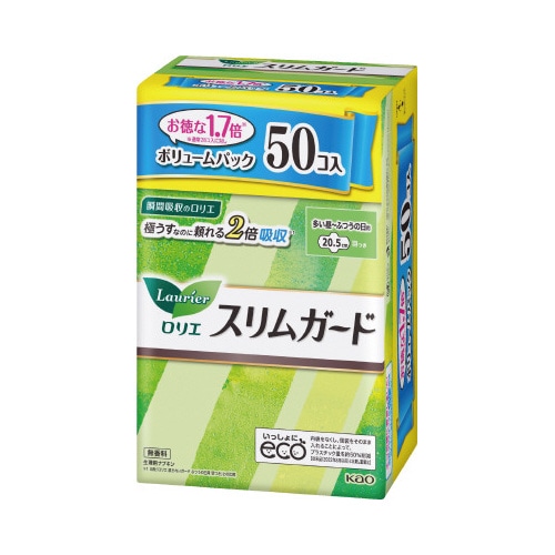 ロリエ　スリムガード　多い昼用羽付ＢＰ　５０個