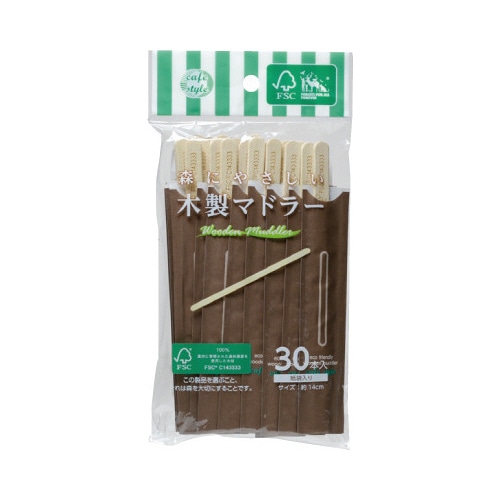 ＳＤ－９１２木製マドラー３０Ｐ紙袋入り