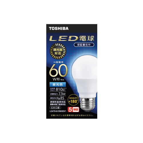 調光器対応ＬＥＤ電球　４０Ｗ相当　昼光色