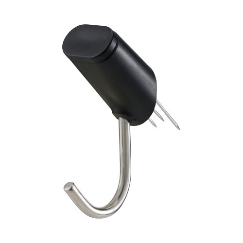 穴の目立たないピンフック　ブラック