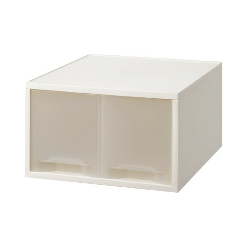 引き出しケース　Ａ４タテ深型ハーフホワイト