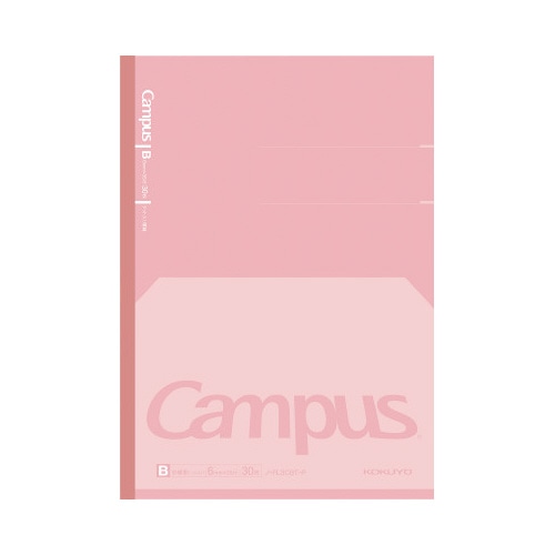 フラットが気持ちいいノートドット罫線Ｂ罫ピンク５冊