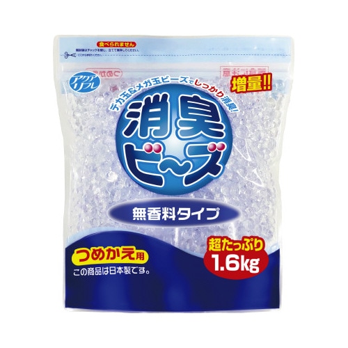 アクアリフレ　消臭ビーズ　詰替え　無香　１６００ｇ