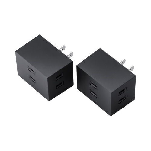 トリプルタップ　２個セット　３個口　黒