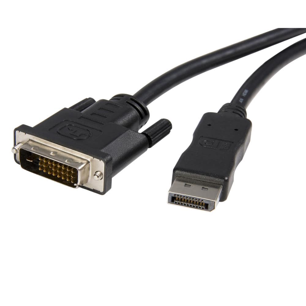 DisplayPort－DVI変換ケーブル 3m ディスプレイポート/DP オス DVI-D (25ピン) オス 1920x1200 ブラック　保証期間： 3年間