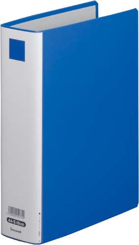 パイプ式Ｆエコノミー両開青Ａ４縦背幅７５ｍｍ１０冊