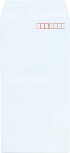 ソフトカラー封筒　長３　スカイ　１００枚　１０