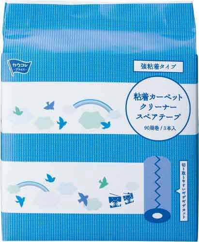 カーペットクリーナー　スペア　強粘着　３巻×６