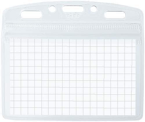 名札ケース防水密着チャック式　名刺サイズ　１０枚入