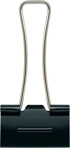 軽く開けるダブルクリップ「エアかる」　中　５０個