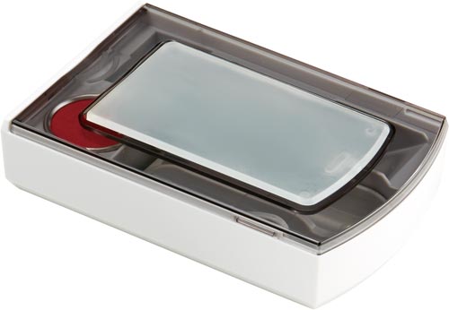 朱肉＋印マット付き印鑑ケース　シクオス　デュオ　白