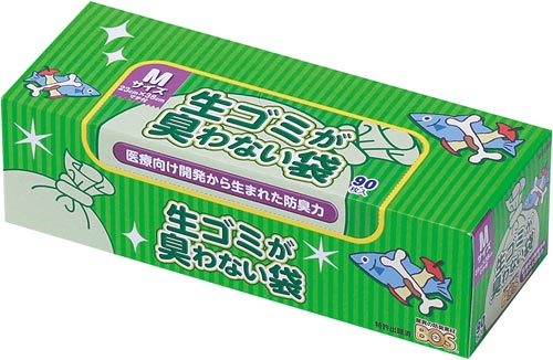 生ゴミが臭わない袋ＢＯＳ生ゴミ用箱型Ｍサイズ９０枚