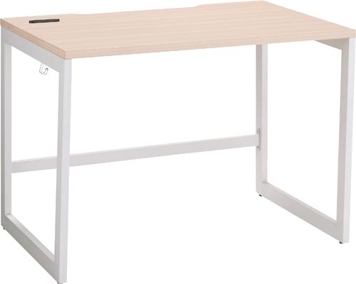 リスムデスクＤ７００Ｗ１０００　白脚　ナチュラル